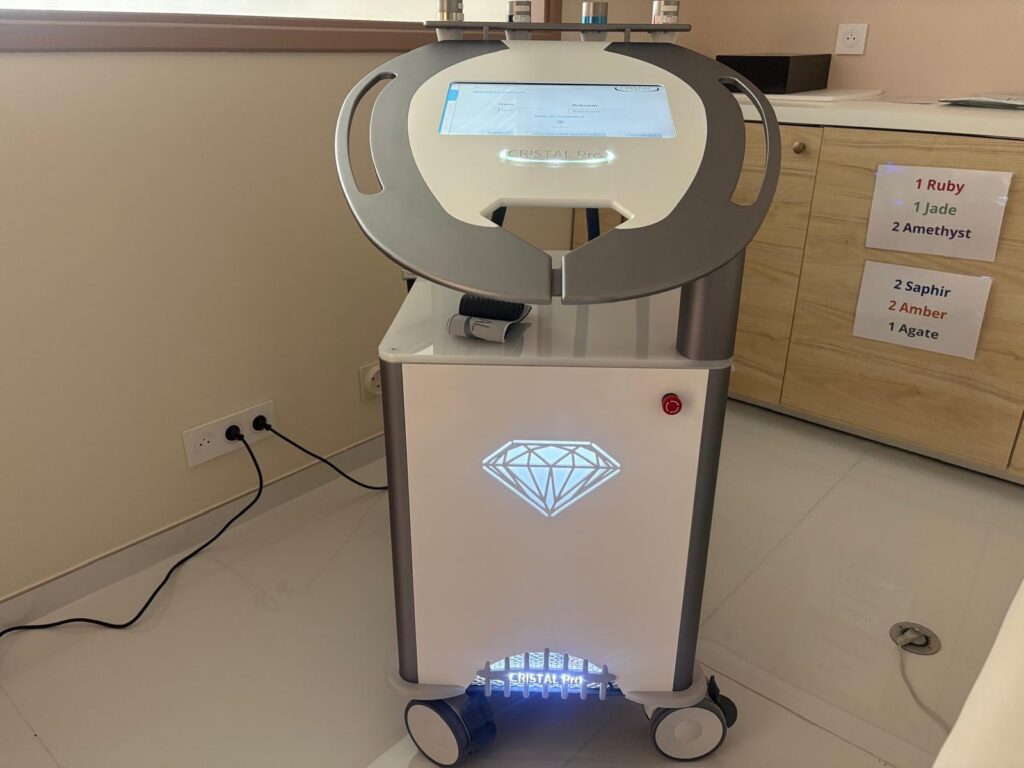 Séance de cryolipolyse Cristal Pro